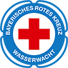 Logo der BRK Wasserwacht Unterhaching mit dem Stadtwappen von Unterhaching.